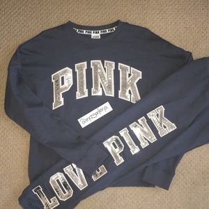BNWOT VS Pink Ltd Edition Campus Bling Set XS